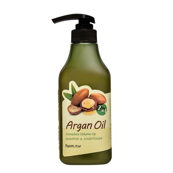 FarmStay, Argan Oil, Szampon do włosów z odżywką, 530 ml - Farmstay