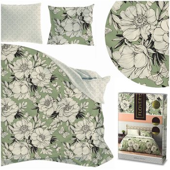 Faro Pościel bawełna 160x200+2x70x80 cm Flovery Kwiaty Vintage - Faro