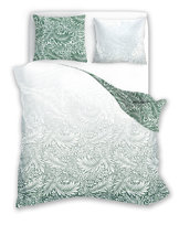 Faro Pościel satyna bawełniana premium 160x200+2x70x80 Milagro Verde 010 Zielony cud