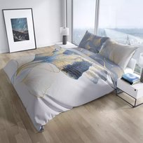 Faro Pościel satynowa luksusowa 160x200+2x70x80 Nobile 011 Orientalna mgła