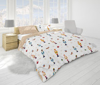 Faro, Pościel zimowa Scandic Limited, Dziadek do orzechów, 160x200 cm + 2x70x80 cm