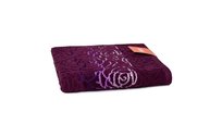Faro Ręcznik Rosso 50x90 jagodowy frotte 500 g/m2 jednobarwny żakardowy z bordiurą o motywie różyczek