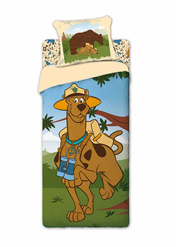 Faro, Scooby Doo!, Pościel dziecięca z prześcieradłem, 90x200 cm - Faro
