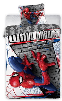 Faro, Spiderman, Pościel bawełniana, 2-elementowa, 140x200 cm - Faro