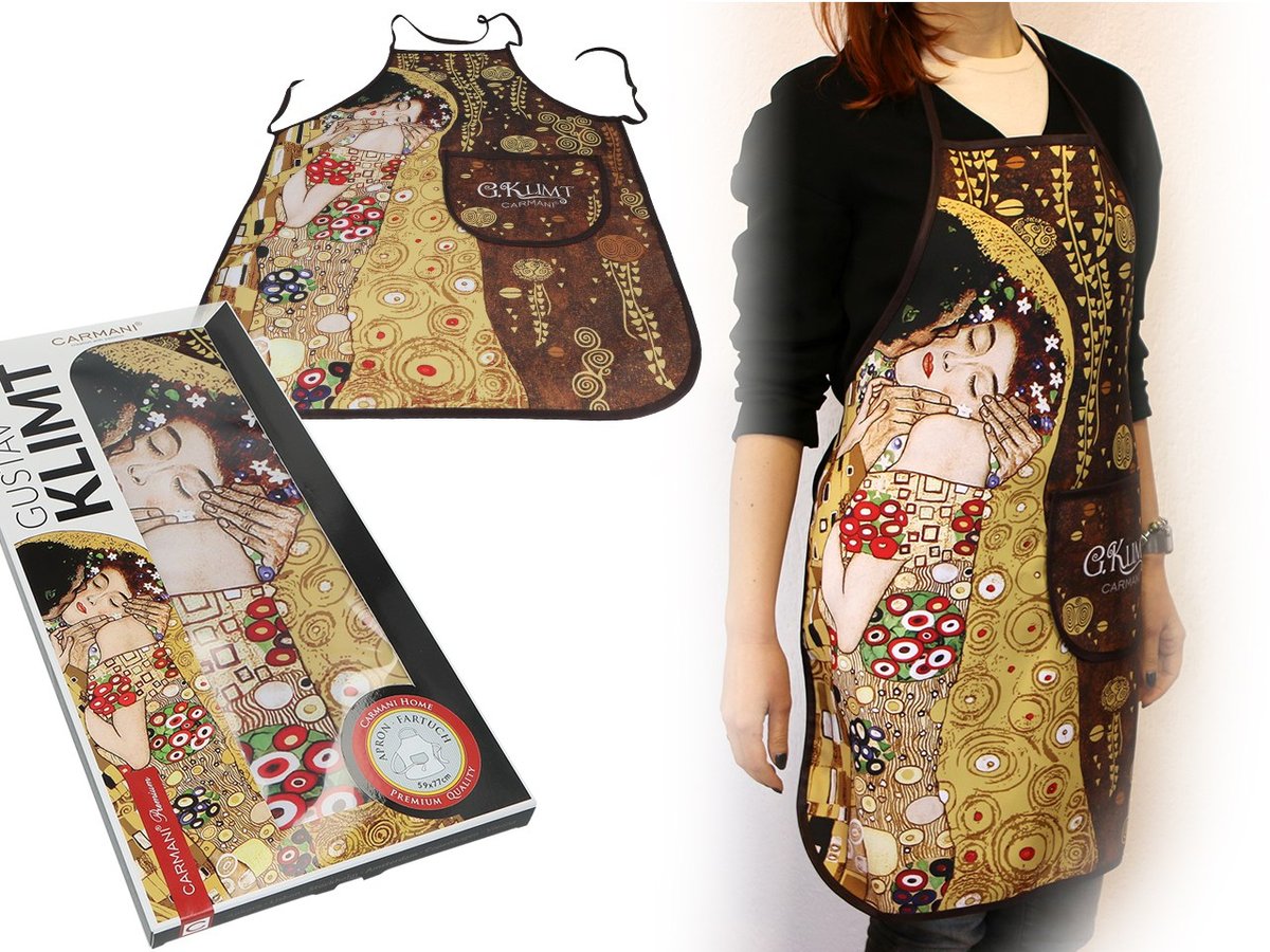 Zdjęcia - Rękawica kuchenna / fartuch kuchenny CARMANi Fartuszek kuchenny - G. Klimt, Pocałunek  