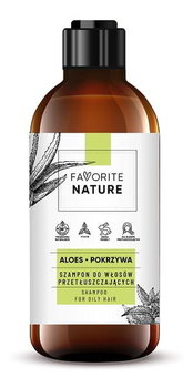 Favorite Nature Szampon do włosów przetłuszczających się - Aloes i Pokrzywa 400ml - Favorite Nature