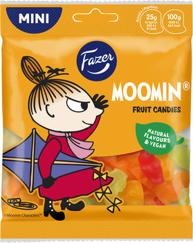 Fazer, Żelki owocowe Moomin, 80 g - Fazer