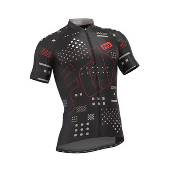 FDX AD Half Sleeve Cycling Jersey | CZARNA	koszulka rowerowa - FDX