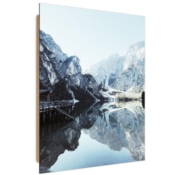 Feeby, Deco Panel, Przystań w górach, 50x70 cm - Feeby