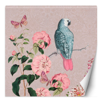 Feeby Fototapeta Różowa Abstrakcja Ptak Na Gałęzi Andrea Haase 150X150 - Feeby