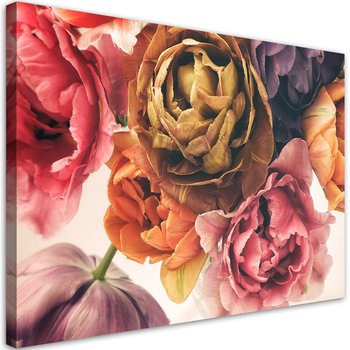 Feeby Obraz na płótnie, FEEBY Bukiet kolorowych kwiatów 90x60 - Feeby