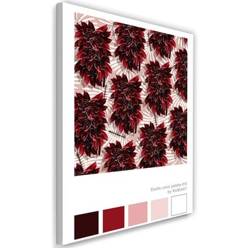 Feeby Obraz na płótnie, FEEBY Czerwone tropikalne kwiaty - Rubiant 70x100 - Feeby