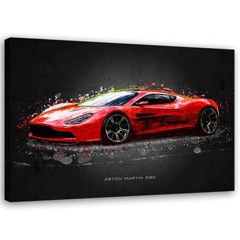 Feeby Obraz na płótnie, FEEBY Czerwony Aston Martin - Gab Fernando 120x80 - Feeby