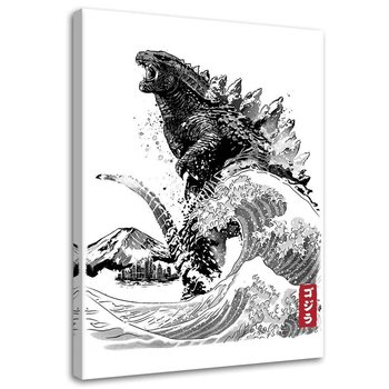 Feeby Obraz na płótnie, FEEBY Godzilla 40x60 - Feeby