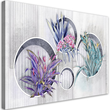 Feeby Obraz na płótnie, FEEBY Kwadratowe pudła półki z kwiatami 90x60 - Feeby