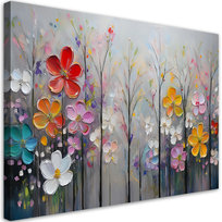 Feeby Obraz na płótnie, FEEBY Kwiaty Drzewa Kolorowe Natura 60x40
