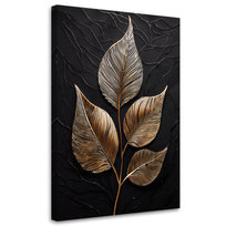 Feeby Obraz na płótnie, FEEBY Liście Glamour Minimalizm 60x90