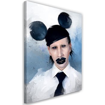 Feeby Obraz na płótnie, FEEBY Marilyn Manson w czapce z uszami - Dmitry Belov 40x60 - Feeby