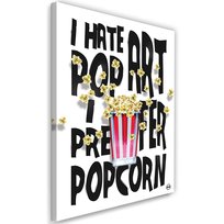 Feeby Obraz na płótnie, FEEBY Napis i rozsypany popcorn - Rubiant 80x120