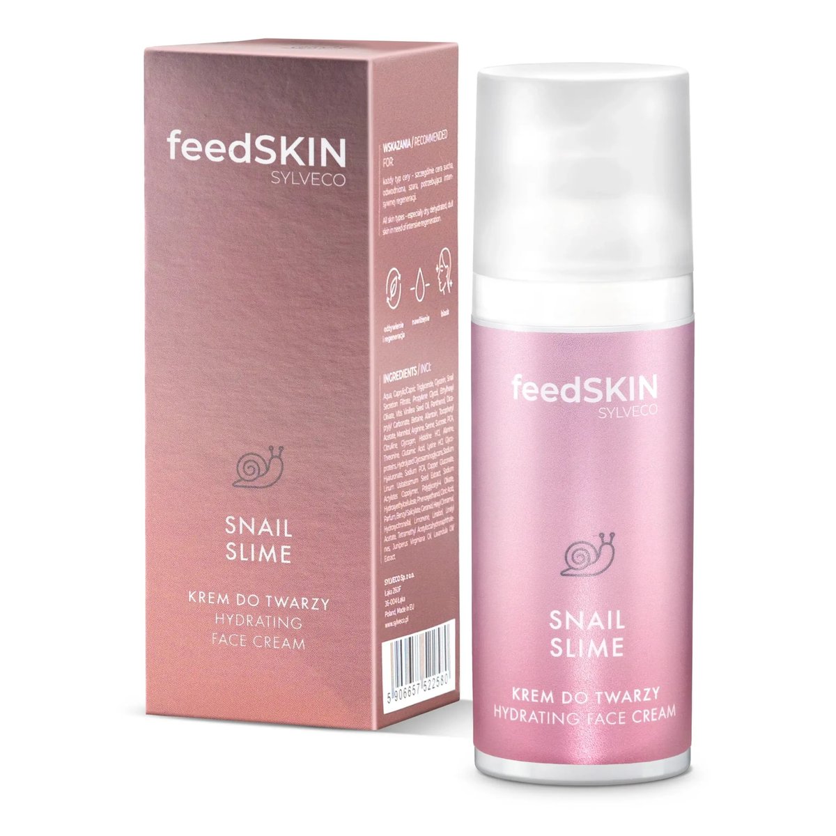 Empik FeedSKIN Snail Slime Krem do Twarzy ze Śluzem Ślimaka 50ml