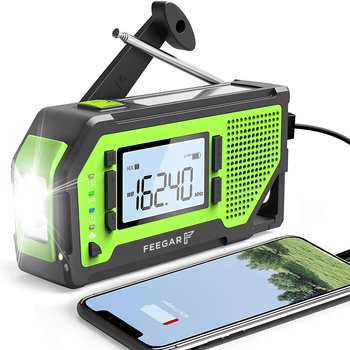 Feegar OZE Pro Radio FM AM Awaryjne Budowlane Przenośne Solar Latarka Powerbank 2000mAh - Feegar