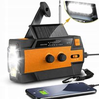 Feegar Radio FM Budowlane Przenośne Awaryjne Sieciowe SOS 4000mAh Powerbank