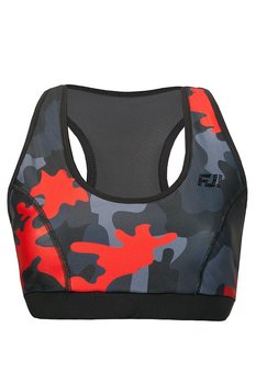 FeelJ!, Stanik sportowy, Push-up Camo Red, rozmiar L - FeelJ!
