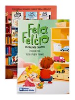 Fela i Felcio w Krainie Chaosu. Czyli dlaczego trzeba sprzątać zabawki. Książka dla dzieci. Edukacyjna, nauka sprzątania po sobie, dodatki