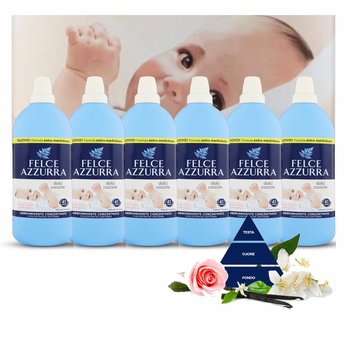 Felce Azzurra Zestaw do płukania tkanin Hipoalergic 6x 1025 ml 246 prań - Felce Azzurra