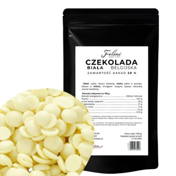 Felini czekolada biała belgiska 28% 1kg - Inna marka