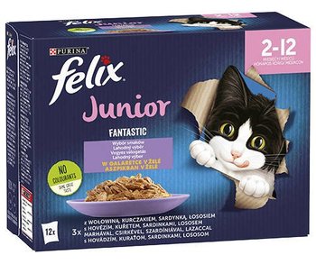 Felix Fantastic Junior w galaretce;12x85g - Felix