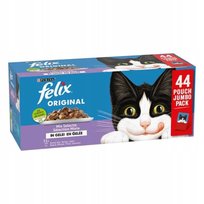 Felix Original w galarecie 44x85g | 4 SMAKI |Wołowina Łosoś Tuńczyk Kurczak