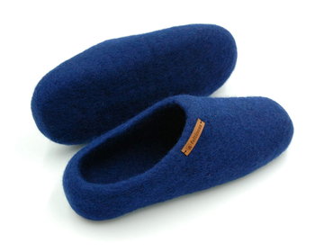 Feltiness, Paputy Granatowe, kapcie wełniane 45-46 (28cm) - Feltiness