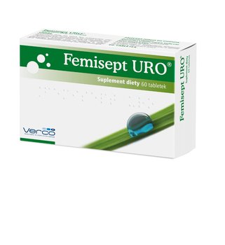 Femisept Uro, suplement diety, 60 tabletek - Verco