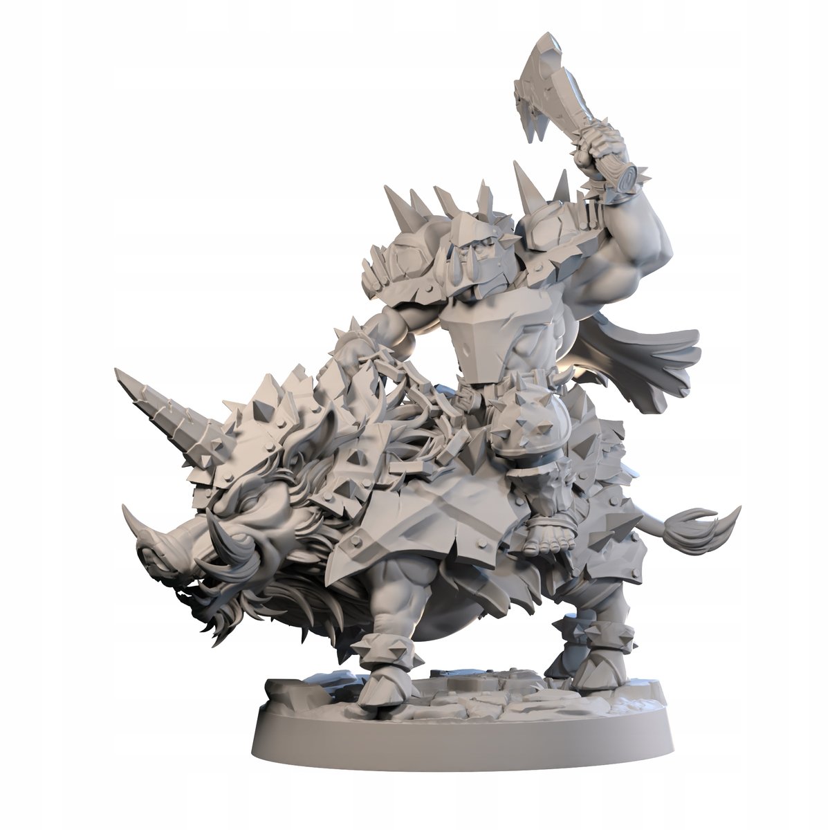 Ferox Hog Rider Orc (Ork Jeździec na Dziku) - Wersja B - StarBurst3D ...
