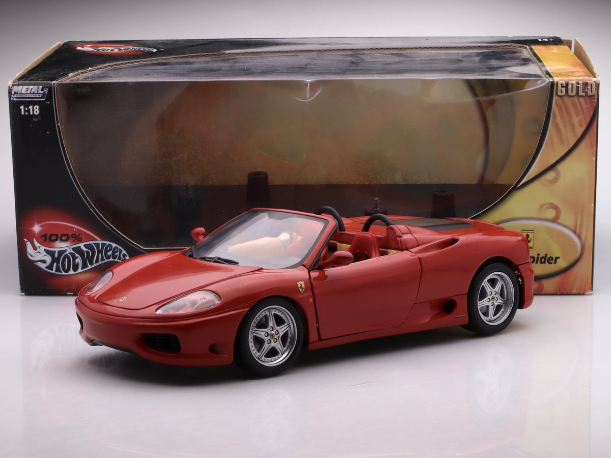 Ferrari F360 ミニカー 1:18 Hot Wheels Ferrari 360 Spider, Red Hot Wheels 1:18 - Hot Wheels | Sklep