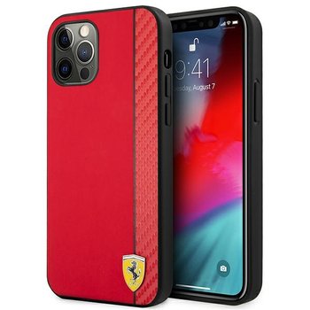 Ferrari FESAXHCP12LRE iPhone 12 Pro Max 6,7" czerwony/red hardcase On Track Carbon Stripe - Ferrari