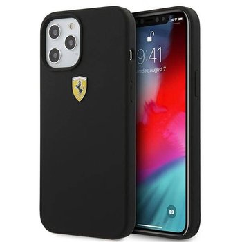 Ferrari FESSIHCP12MBK iPhone 12/12 Pro 6,1" czarny/black hardcase On Track Silicone - Ferrari