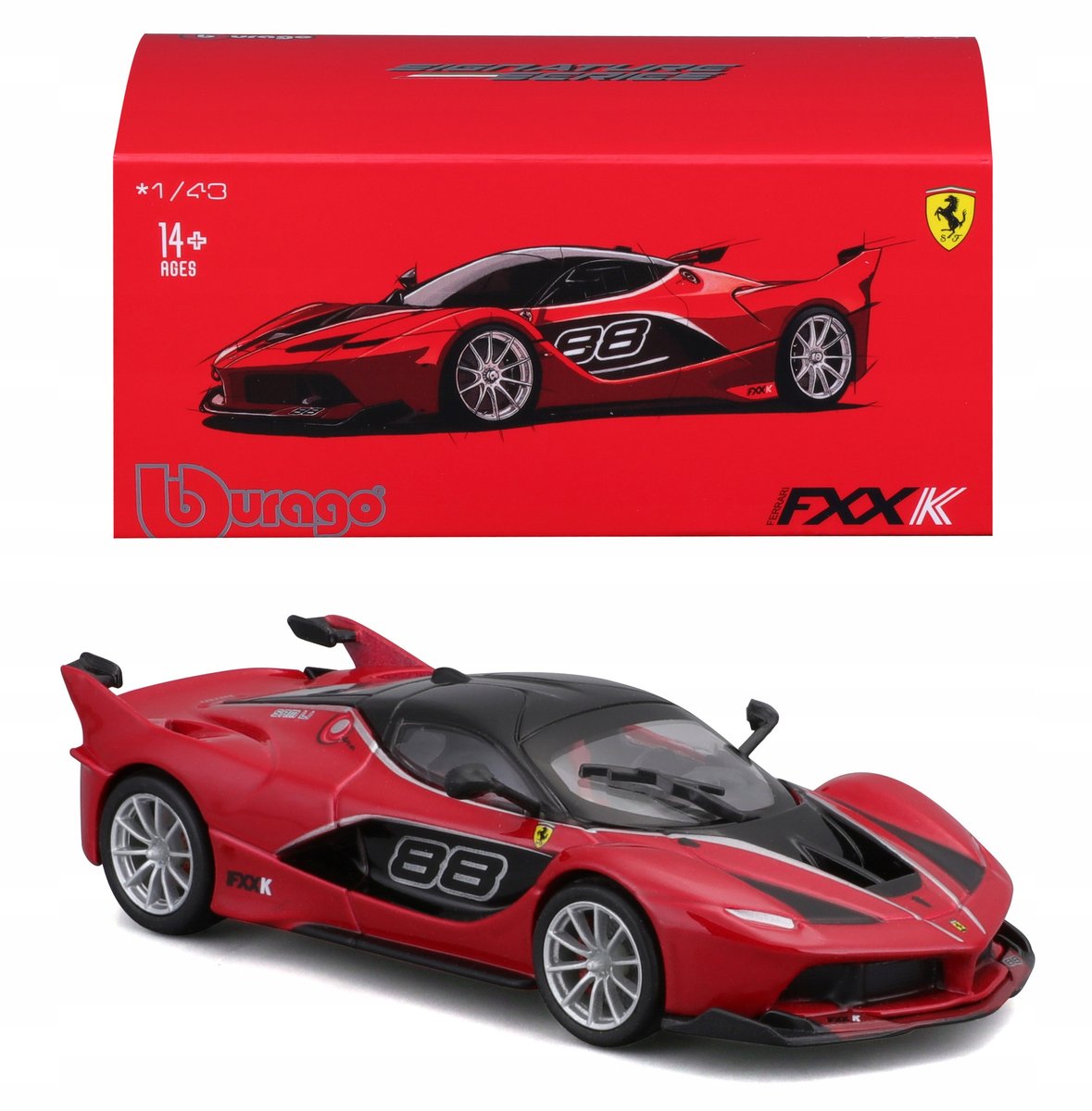Фото - Машинка Bburago Ferrari Fxx K 1:43  Signature 18-36906 Czerwony Model Samochodu 