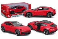 Ferrari Purosangue 1:25 model Bburago 18-26030 CZERWONY SAMOCHÓD SUV