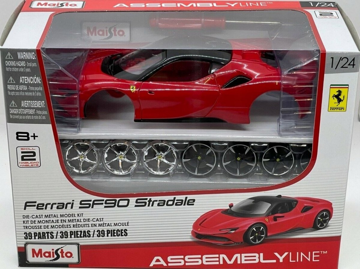 Фото - Машинка Maisto Ferrari Sf90 Stradale Red 1:24 Do Składania 