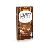 Ferrero Rocher, czekolada mleczna z orzechem laskowym, 90g Ferrero