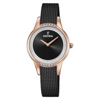 Festina, Zegarek damski, Mademoiselle, F20496-2, czarno-różowy Festina