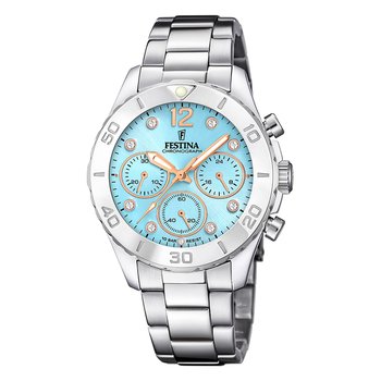 Festina zegarek damski stal szlachetna srebrny Festina Boyfriend zegarek na rękę UF20603/4 - Festina