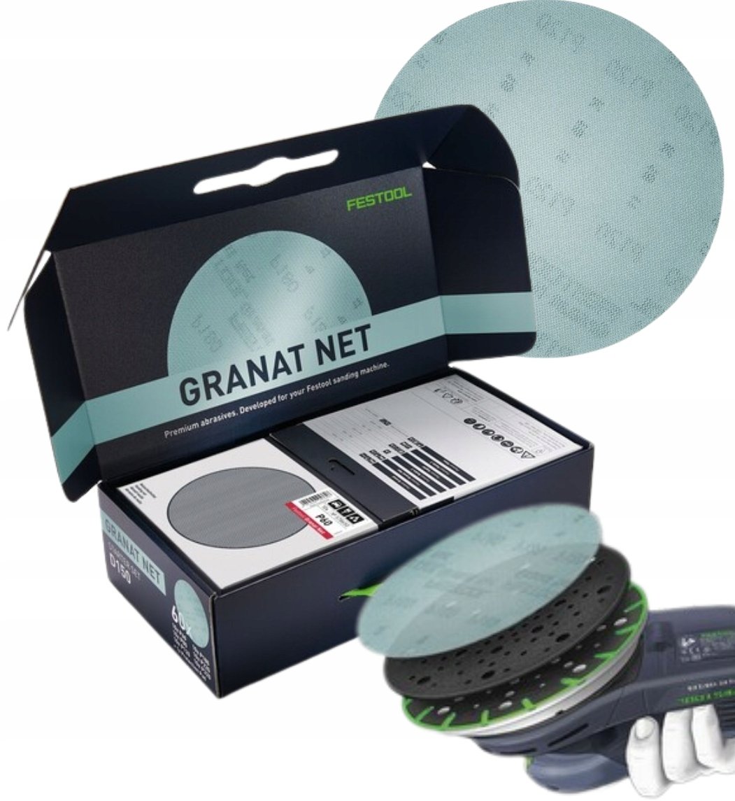 Festool Środek ścierny siatkowy Granat Net D150 GR NET-Set