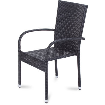 Fieldmann, Krzesło ogrodowe FDZN 6002, czarne, 55x59x93cm - Fieldmann