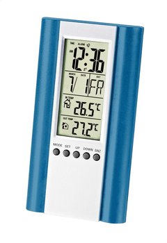 Fiesta Digital Weather Station Lcd Wired Sensor Stacja Pogody Z Wyświetlaczem Lcd I Czujnikiem Przewodowym Blue [43570] - Fiesta