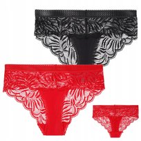 Figi Damskie Koronkowe Majtki Eleganckie Wygodne Zestaw 2-szt. MORAJ - S