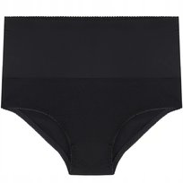 Figi Damskie Majtki Maxi Wysokie Bikini Ściągające Wyszczuplające Moraj Xxl Black
