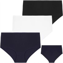 Figi Damskie Majtki WYSOKI STAN MODNE Bawełniane MIX Zestaw 3-PAK MORAJ L Moraj